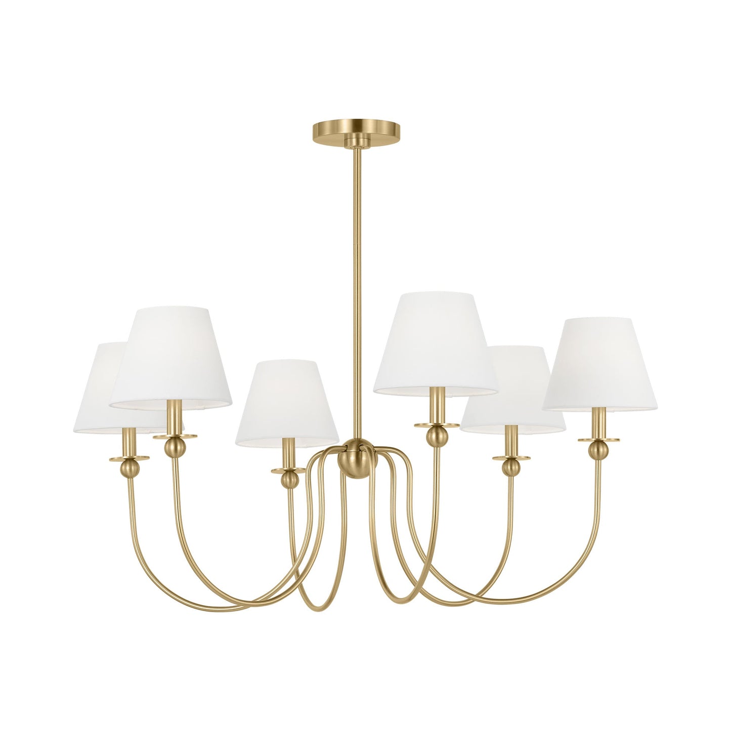 Elsay Chandelier in Satin Brass (Large).