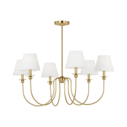 Elsay Chandelier in Satin Brass (Large).