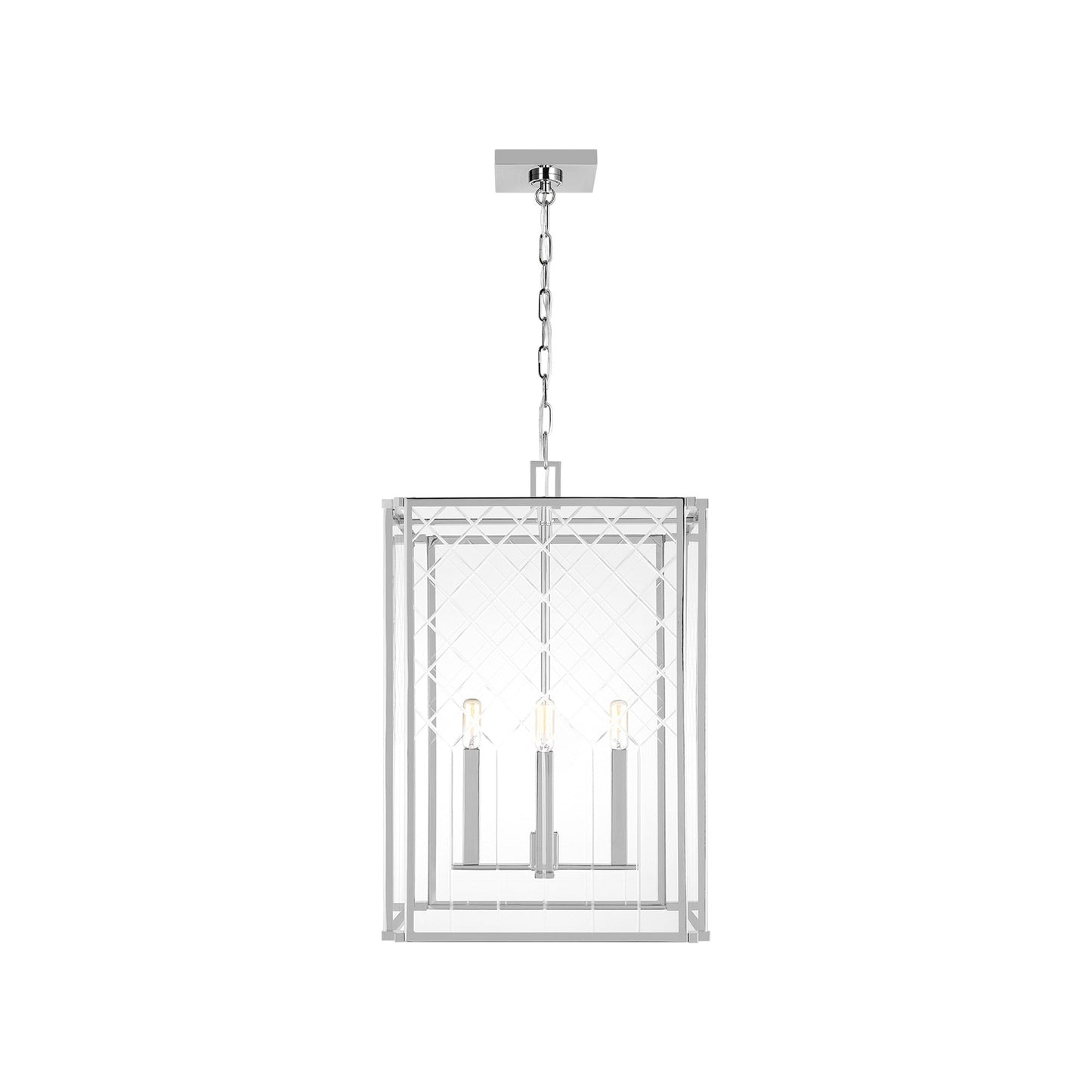 Erro Pendant Light in Polished Nickel (Medium).