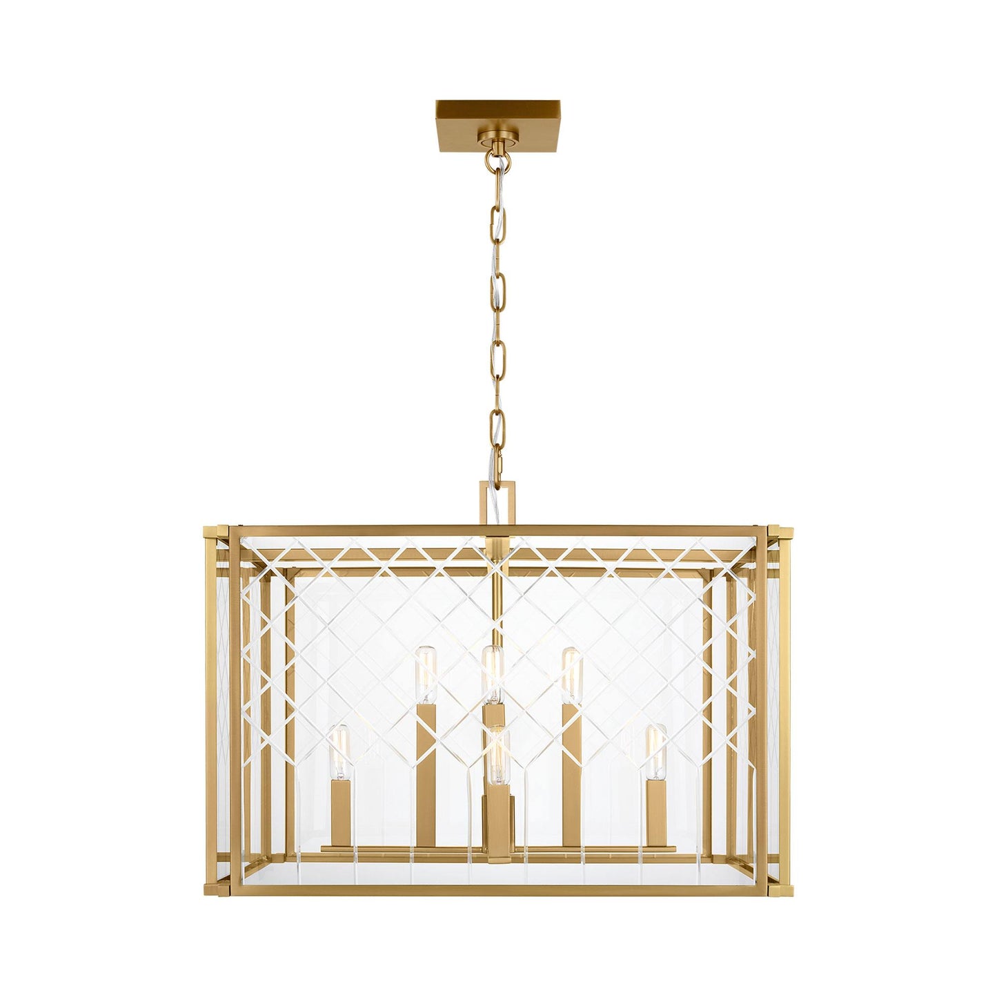 Erro Pendant Light in Burnished Brass (Large).