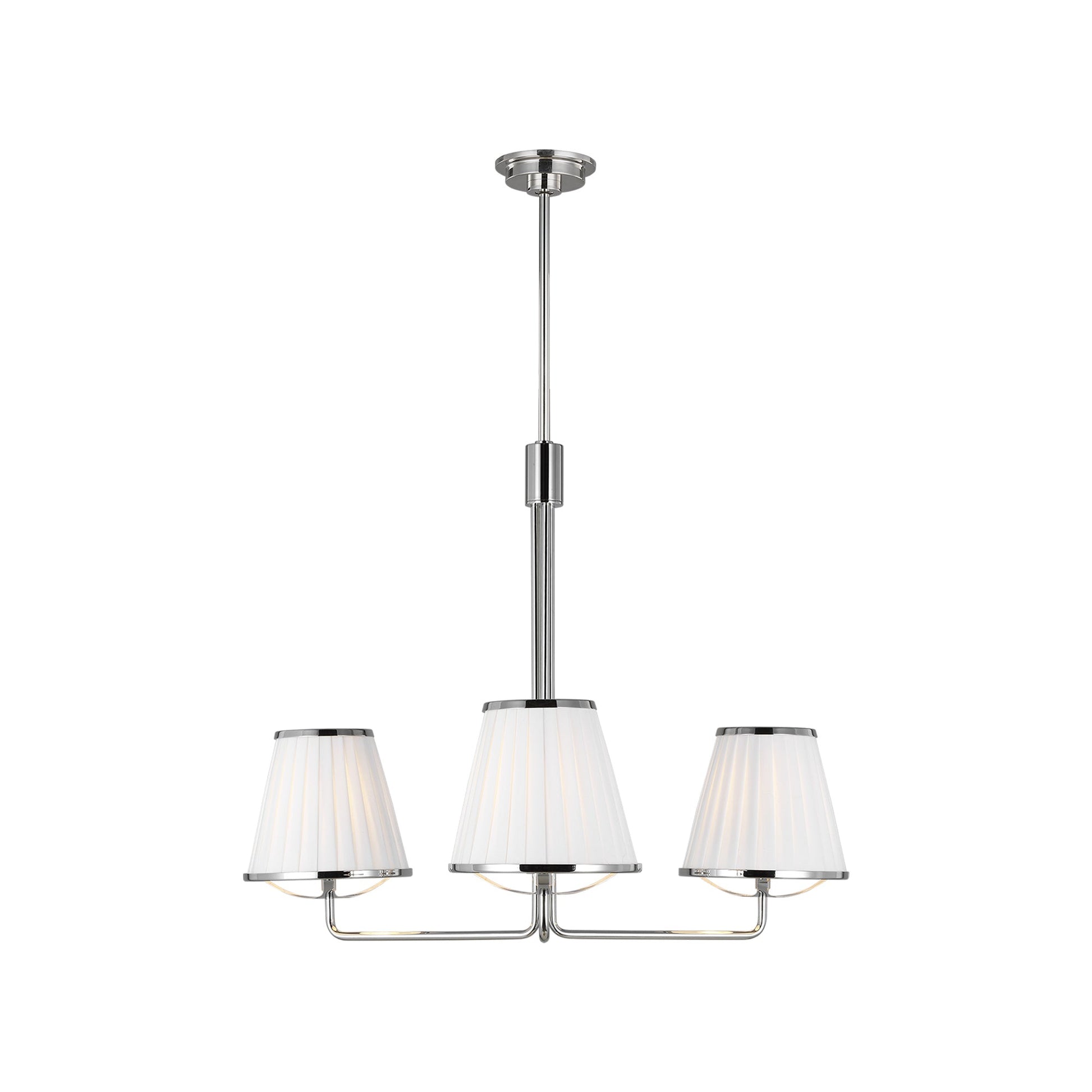 Esther Chandelier in Polished Nickel (Small).