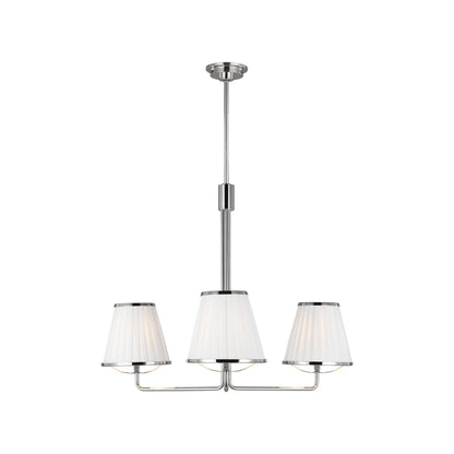 Esther Chandelier in Polished Nickel (Small).