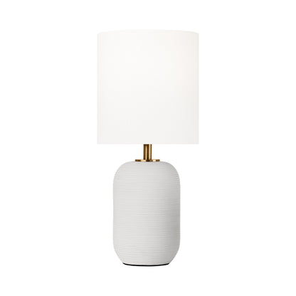 Fanny LED Table Lamp in Matte White Ceramic (Small).