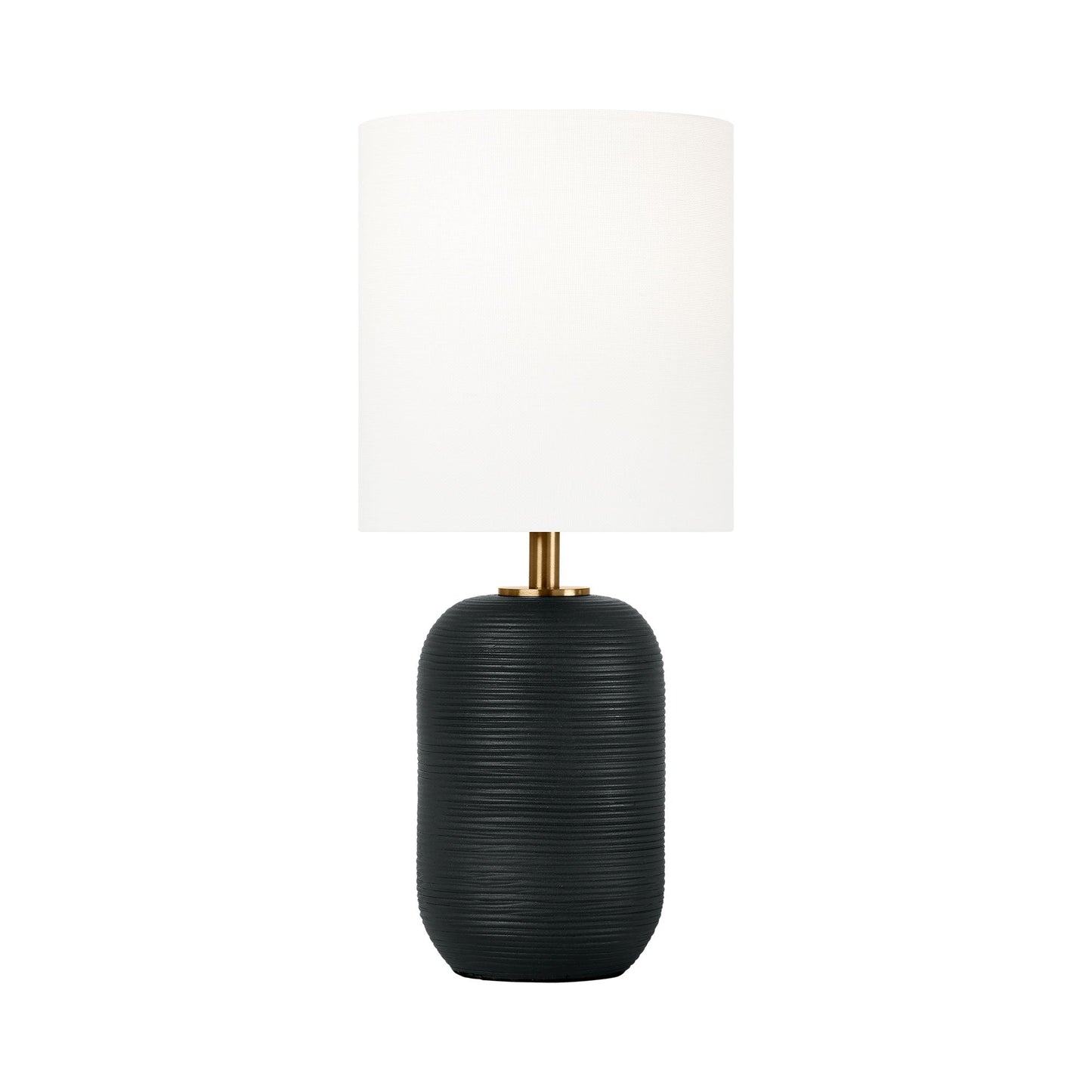 Fanny LED Table Lamp in Rough Black Ceramic (Small).