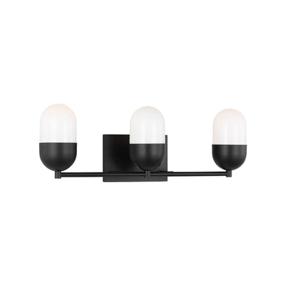 Foster Bath Vanity Light in Midnight Black (Large).