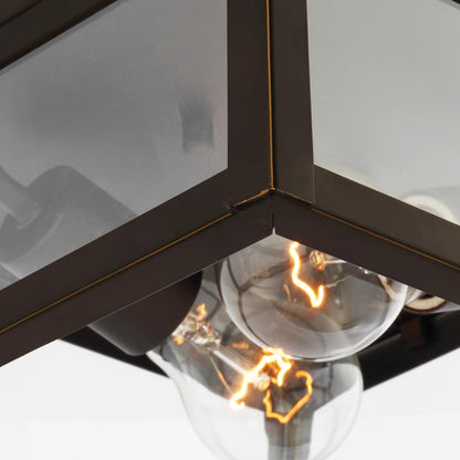 Founders Outdoor Flush Mount Ceiling Light in Detail.