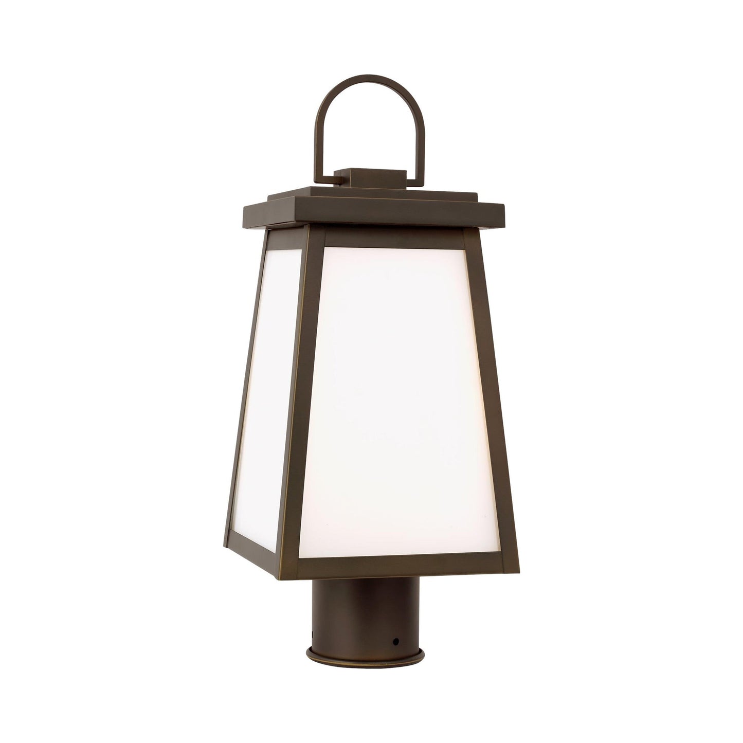 Founders Outdoor Post Light in Antique Bronze (LED Bulb).
