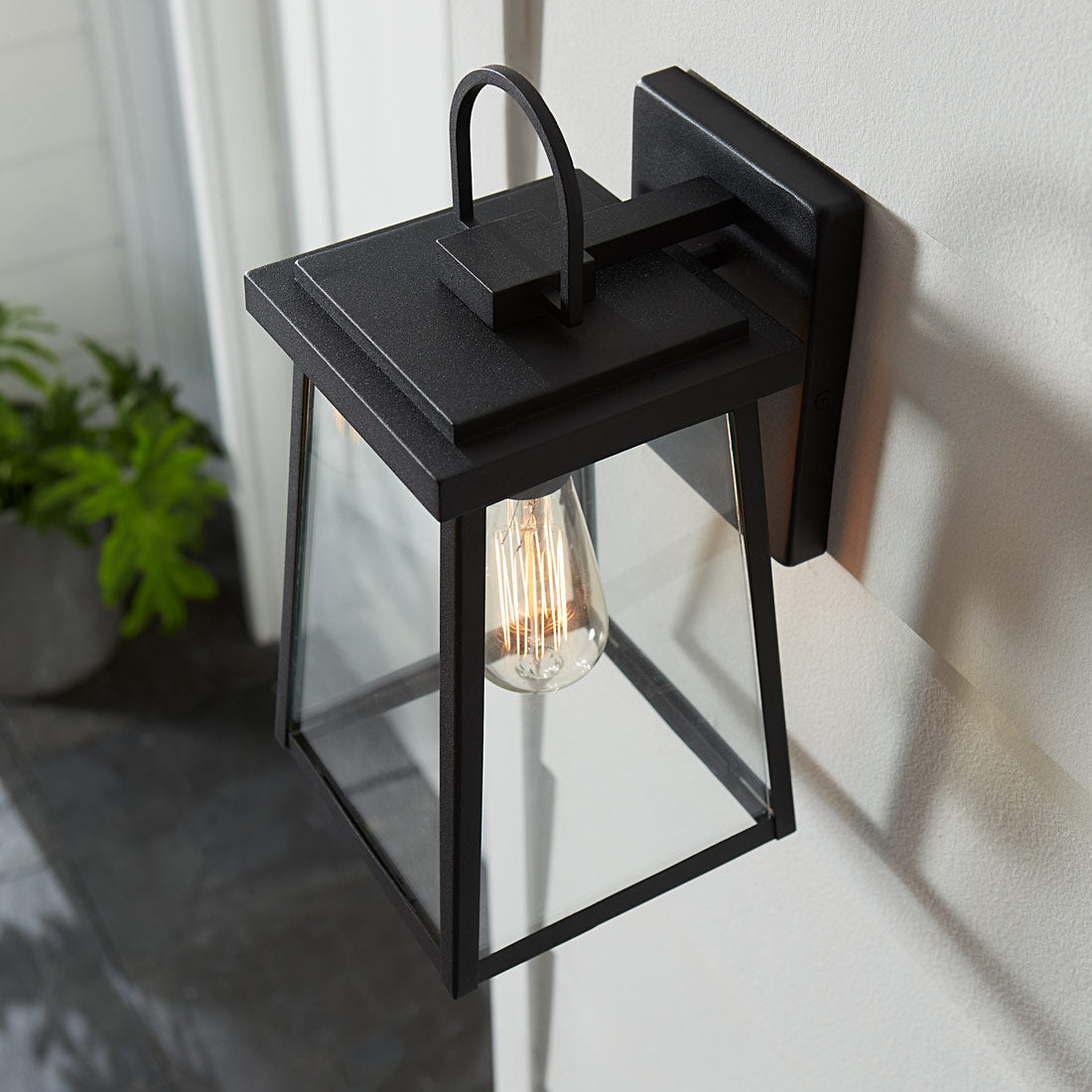 Founders Outdoor Wall Light in Outside Area.