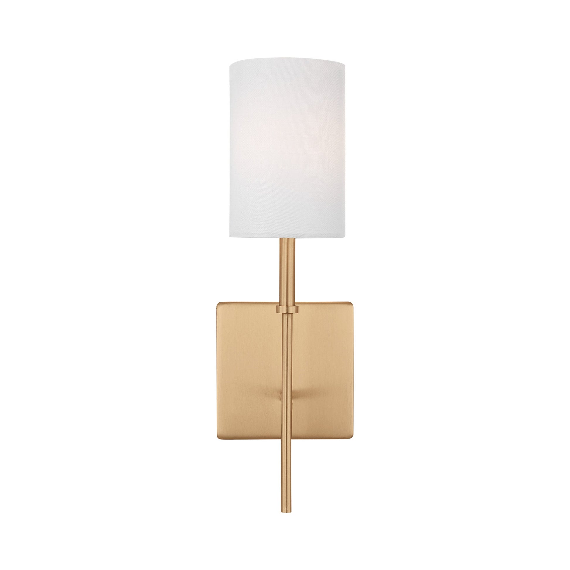 Foxdale Bath Wall Light in Satin Brass.