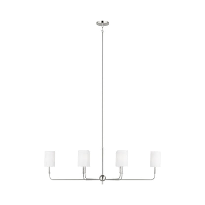 Foxdale Chandelier in Brushed Nickel (6-Light).