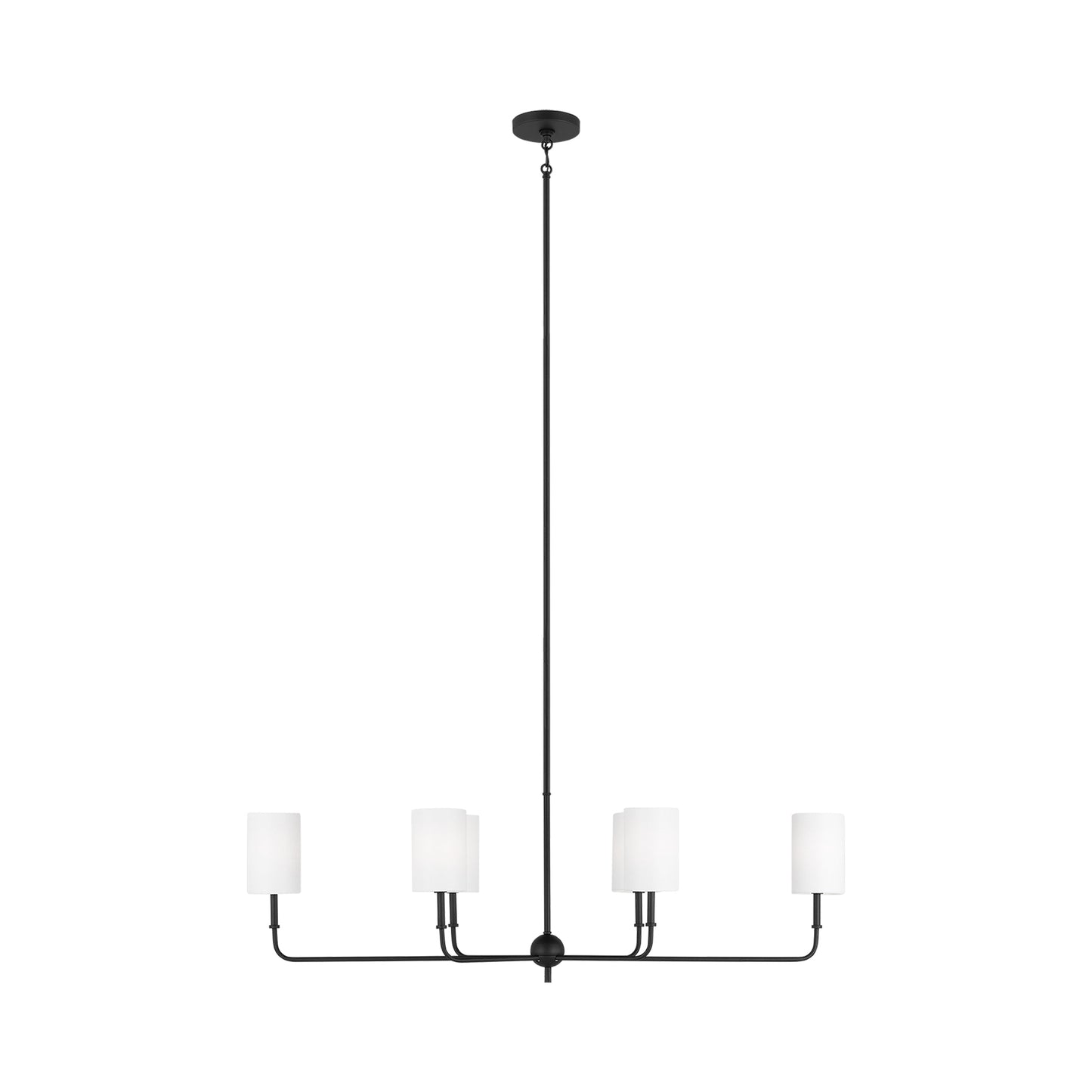Foxdale Chandelier in Midnight Black (6-Light).