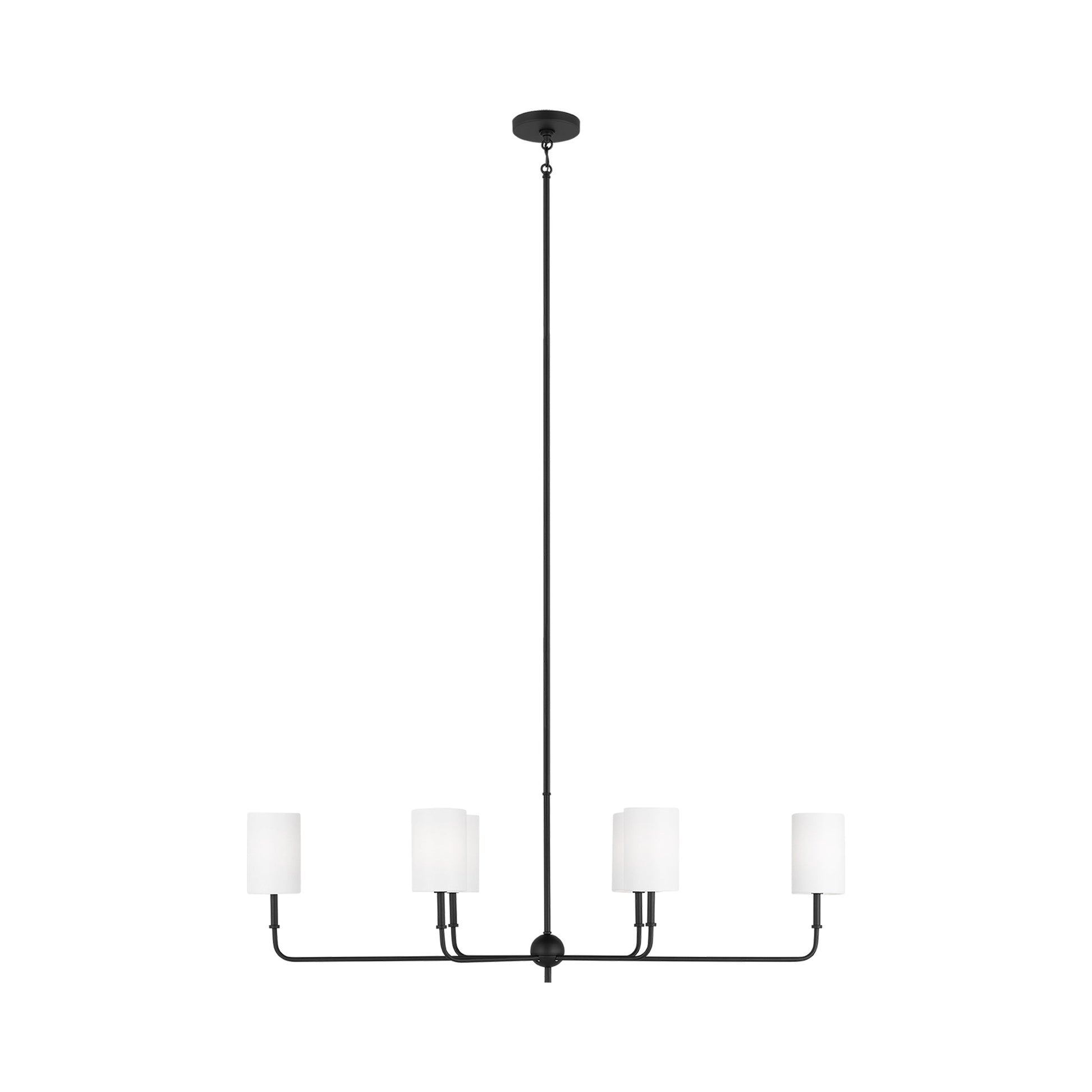 Foxdale Chandelier in Midnight Black (6-Light).