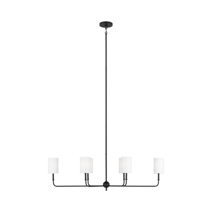 Foxdale Chandelier in Midnight Black (6-Light).