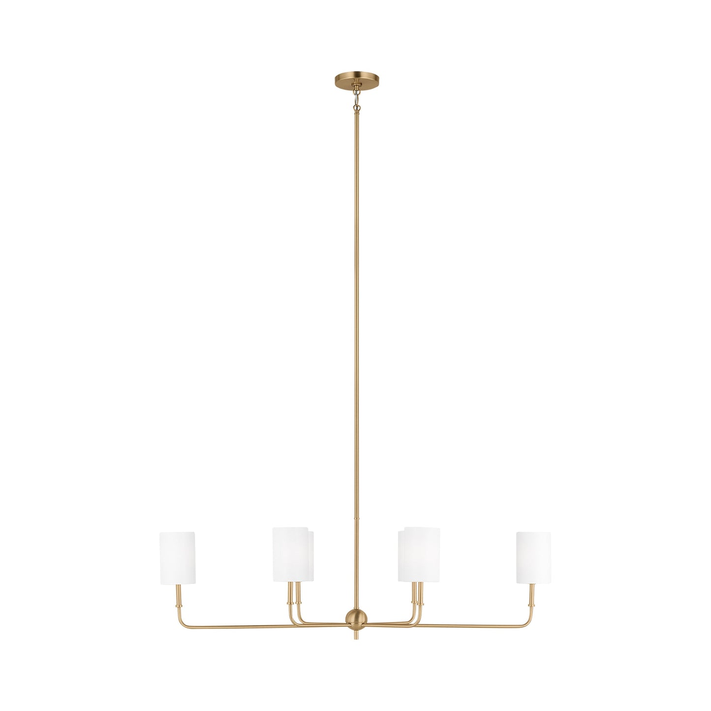 Foxdale Chandelier in Satin Brass (6-Light).