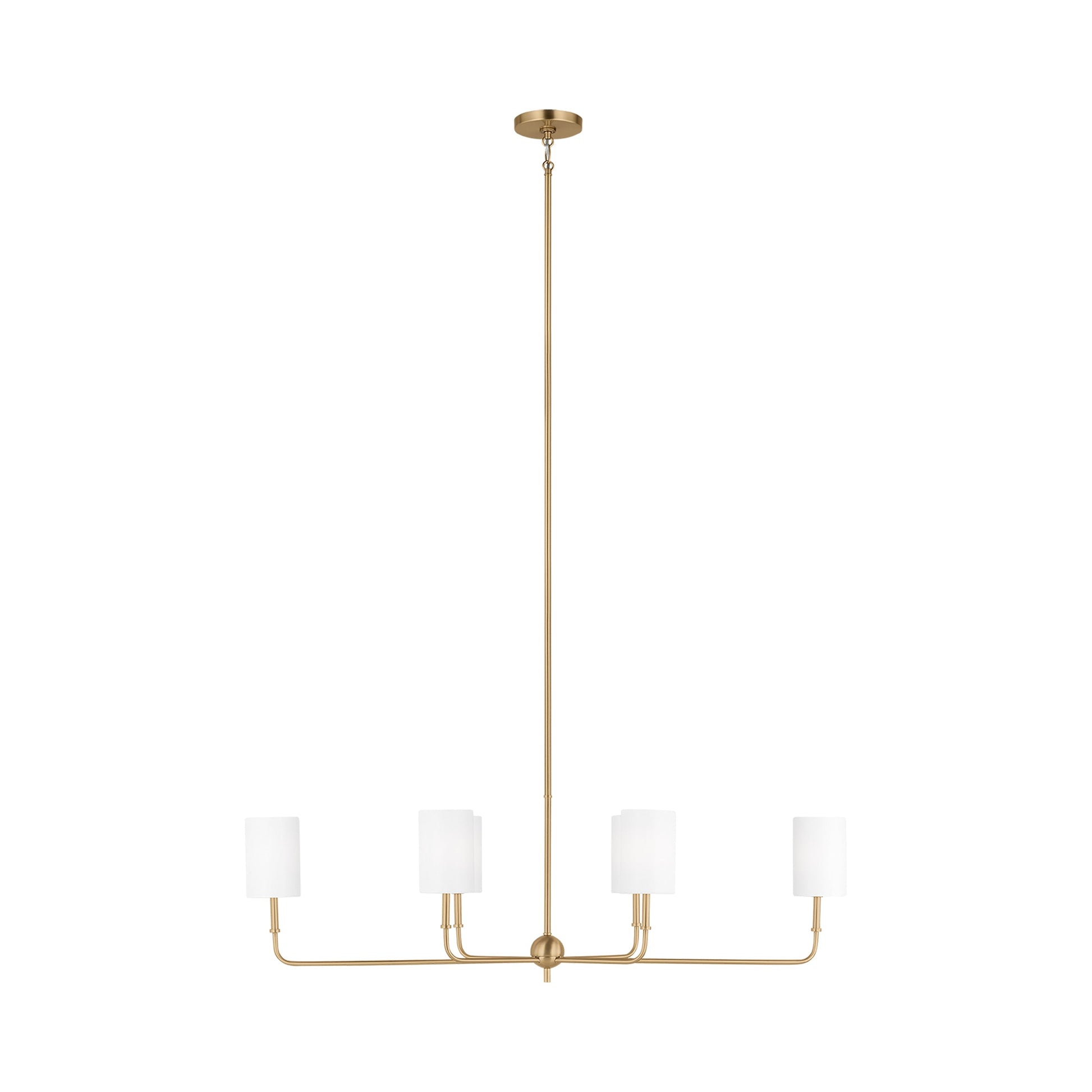 Foxdale Chandelier in Satin Brass (6-Light).