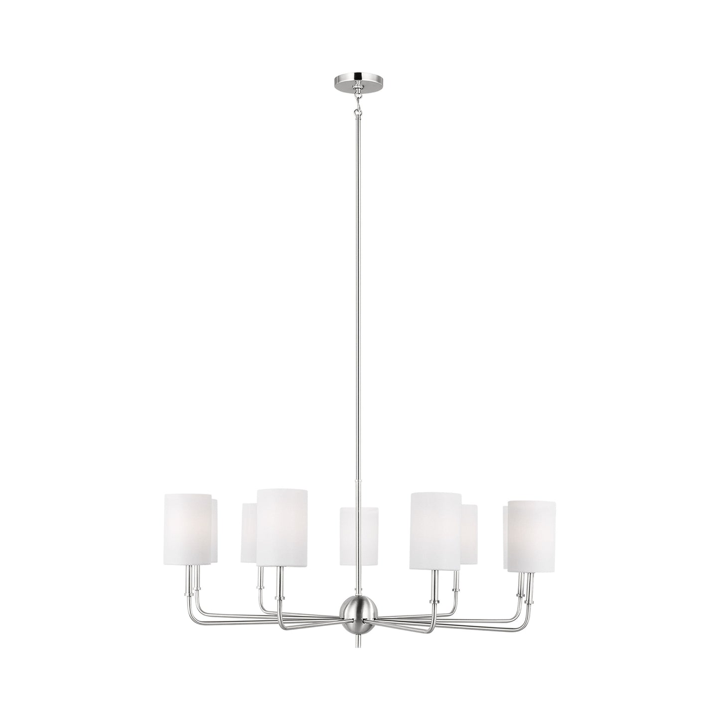 Foxdale Chandelier in Brushed Nickel (9-Light).