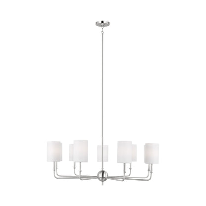 Foxdale Chandelier in Brushed Nickel (9-Light).