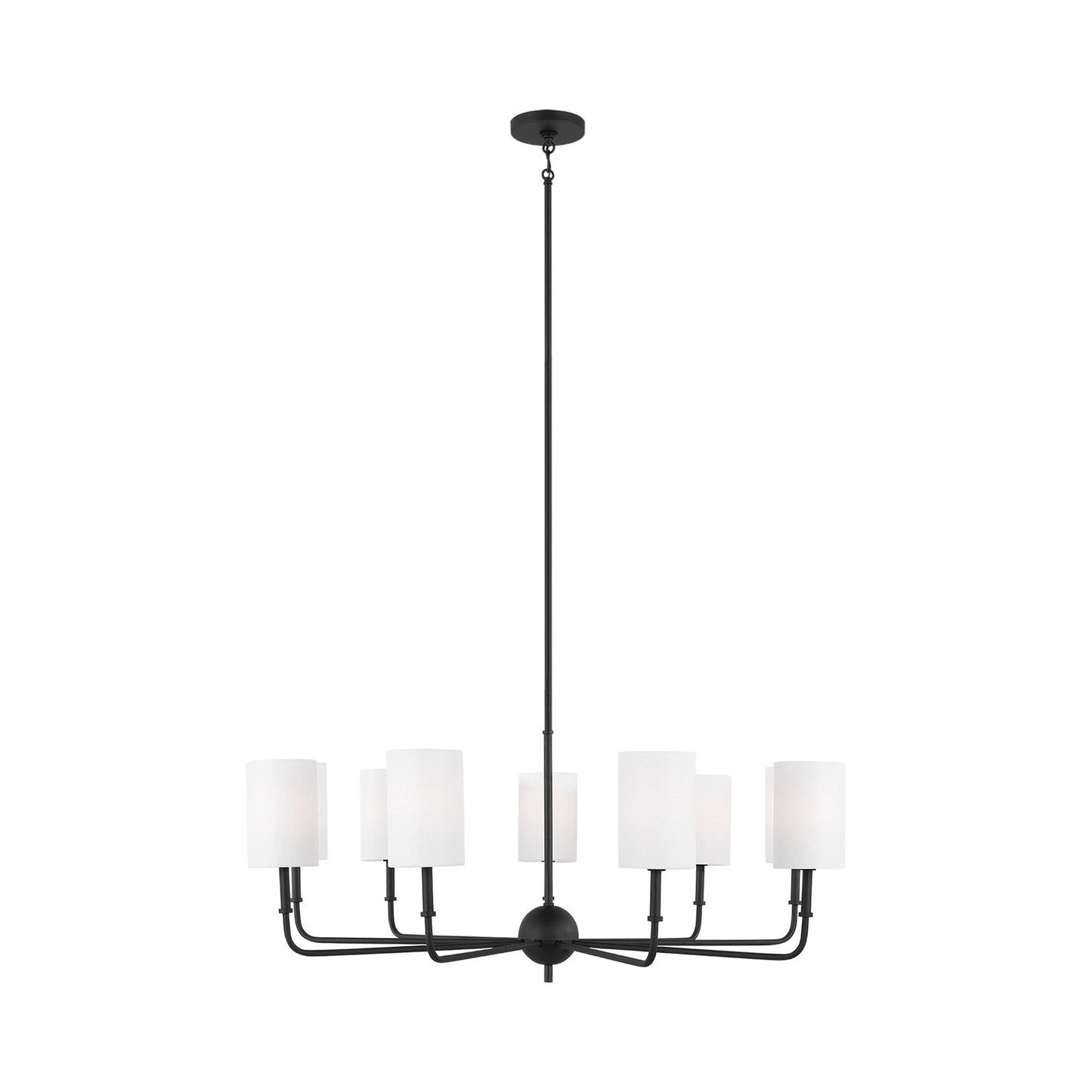 Foxdale Chandelier in Midnight Black (9-Light).
