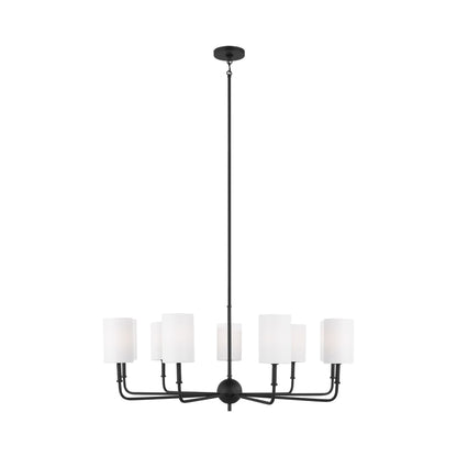 Foxdale Chandelier in Midnight Black (9-Light).