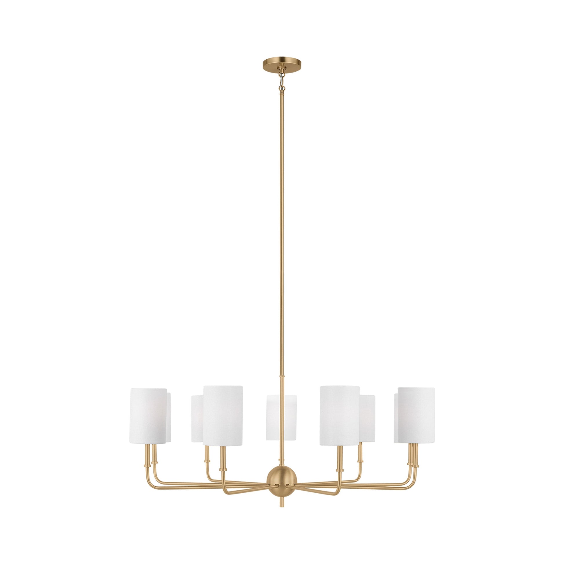 Foxdale Chandelier in Satin Brass (9-Light).