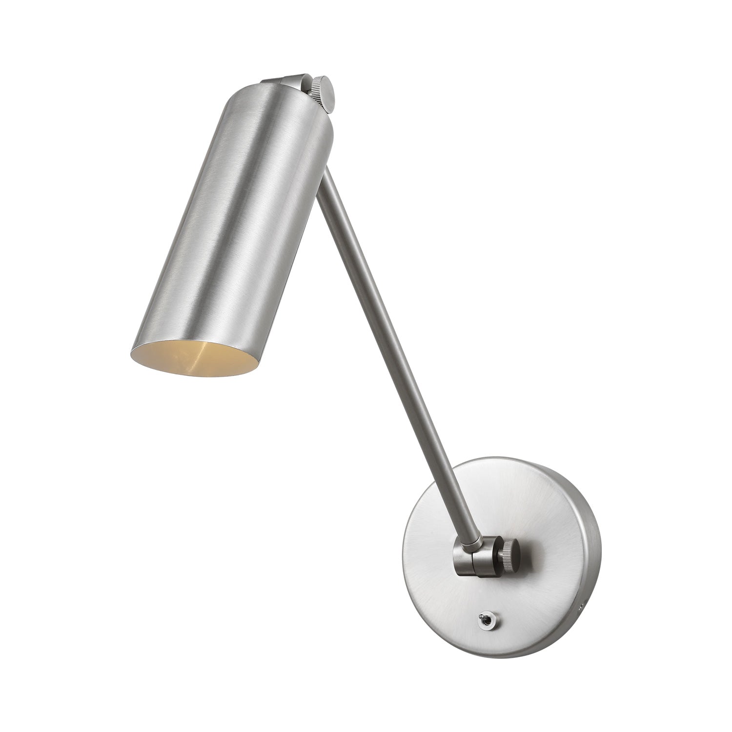 Frasar Swing Arm Wall Light in Brushed Nickel (Single Arm).