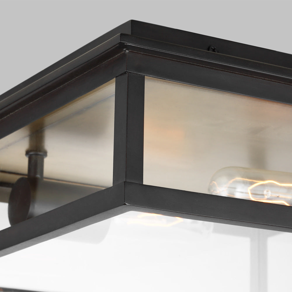 Freeport Outdoor Flush Mount Ceiling Light in Detail.