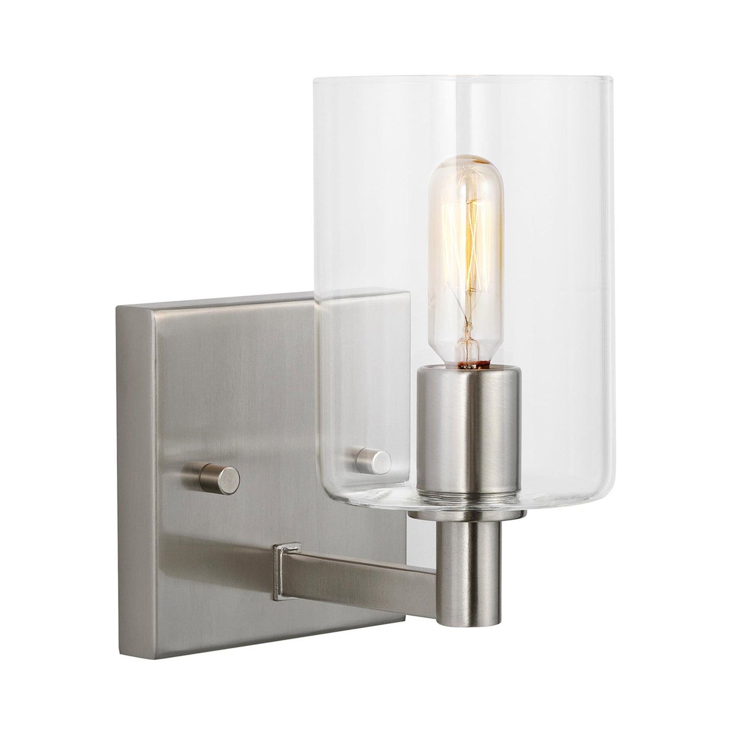 Fullton Bath Wall Light in Brushed Nickel (1-Light).