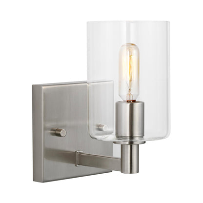 Fullton Bath Wall Light in Brushed Nickel (1-Light).