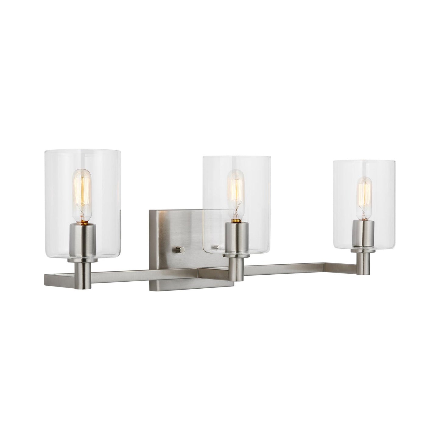 Fullton Bath Wall Light in Brushed Nickel (3-Light).