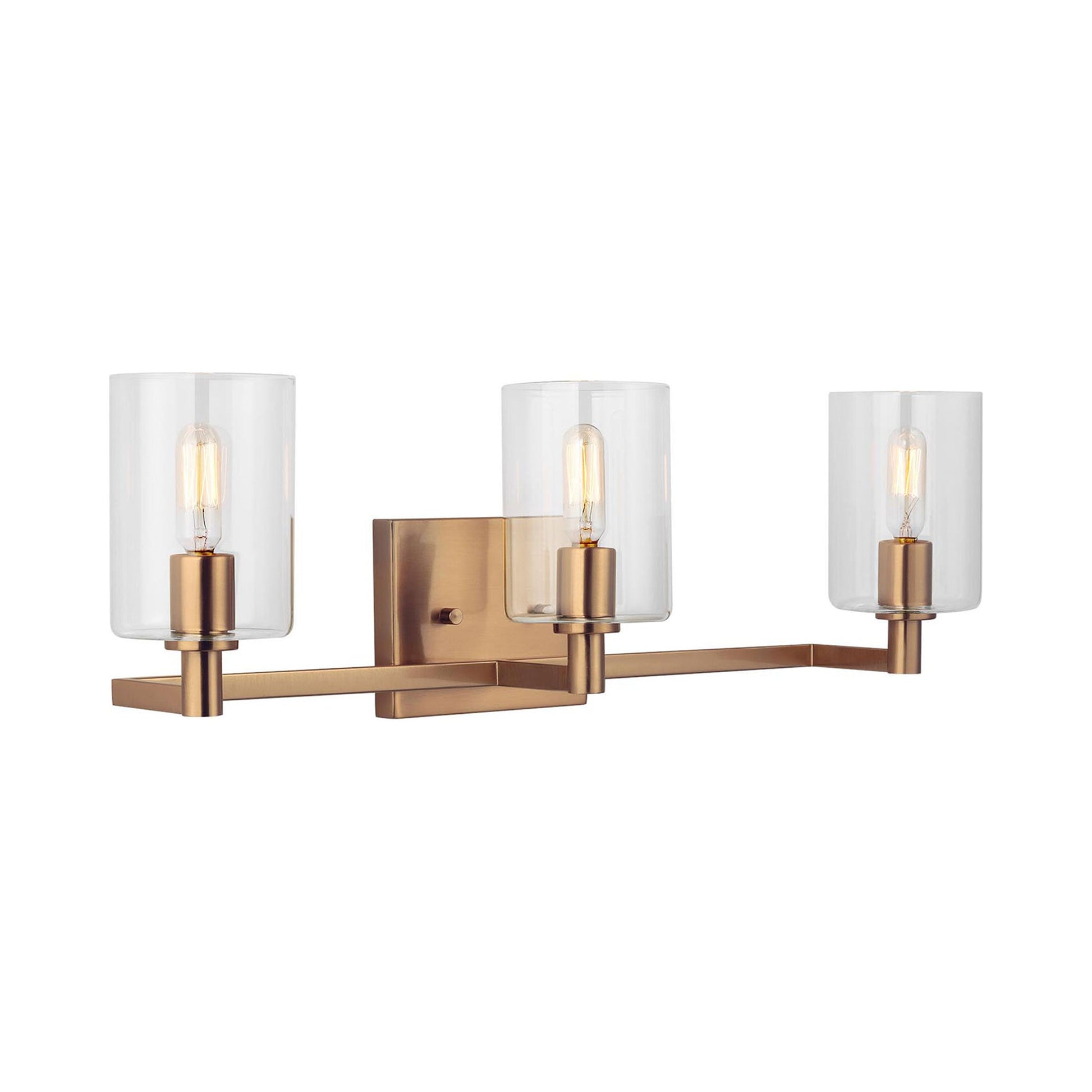 Fullton Bath Wall Light in Satin Brass (3-Light).