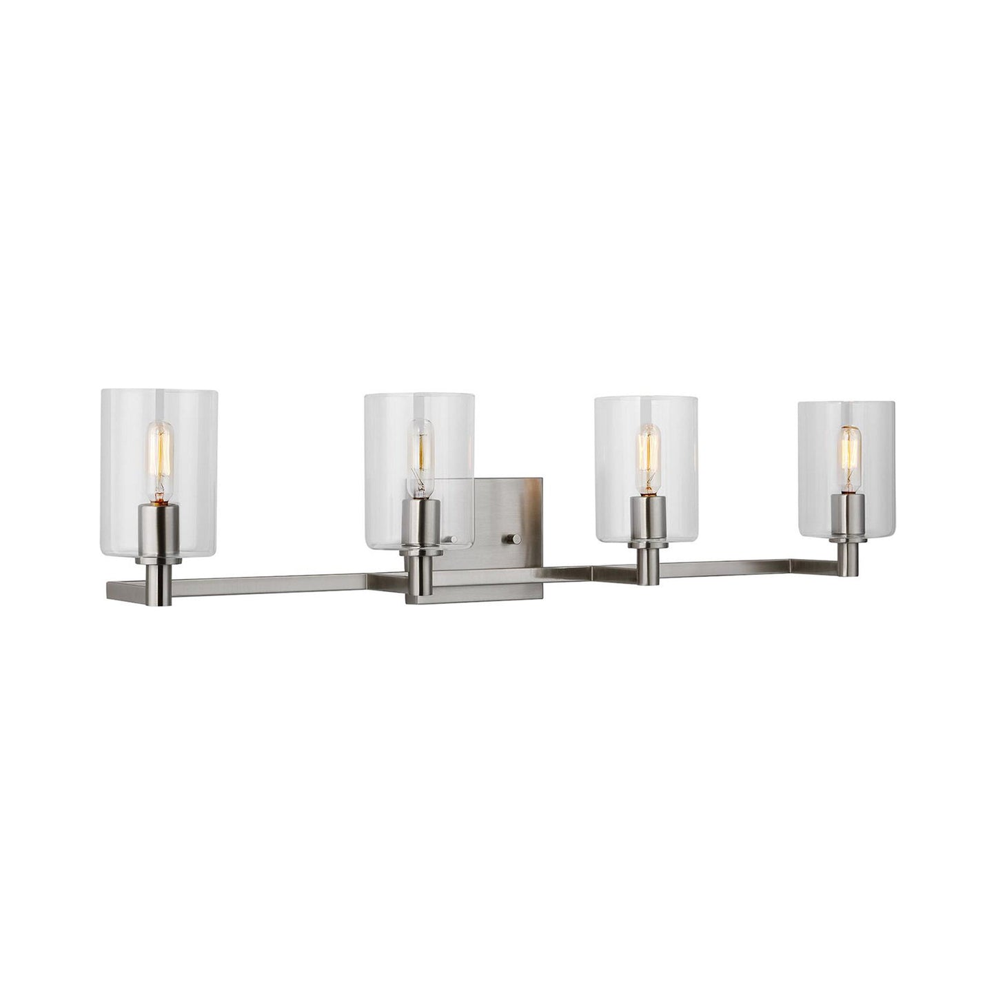 Fullton Bath Wall Light in Brushed Nickel (4-Light).