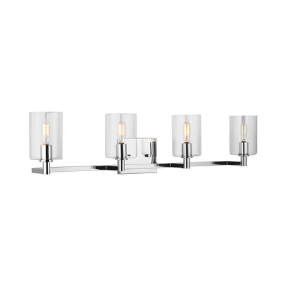Fullton Bath Wall Light in Chrome (4-Light).