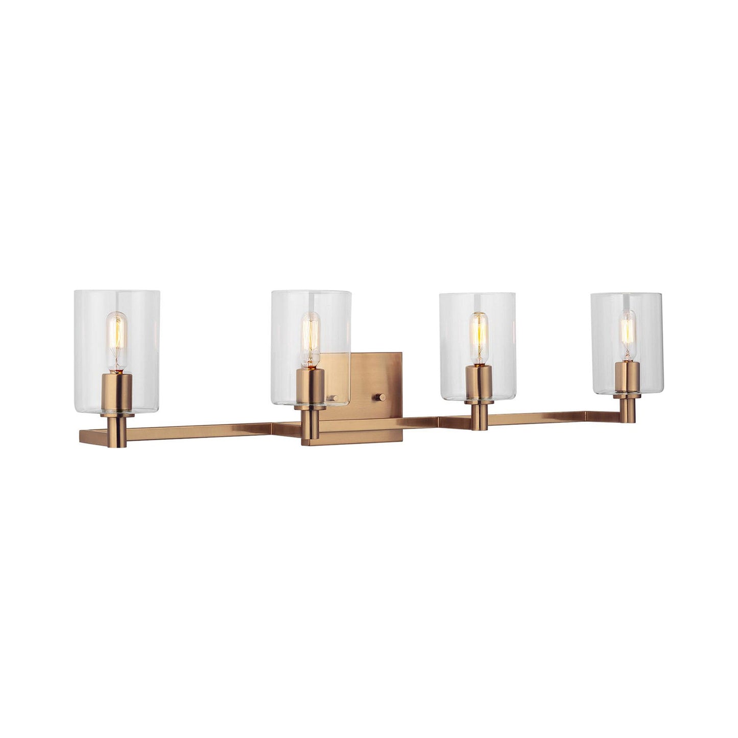 Fullton Bath Wall Light in Satin Brass (4-Light).