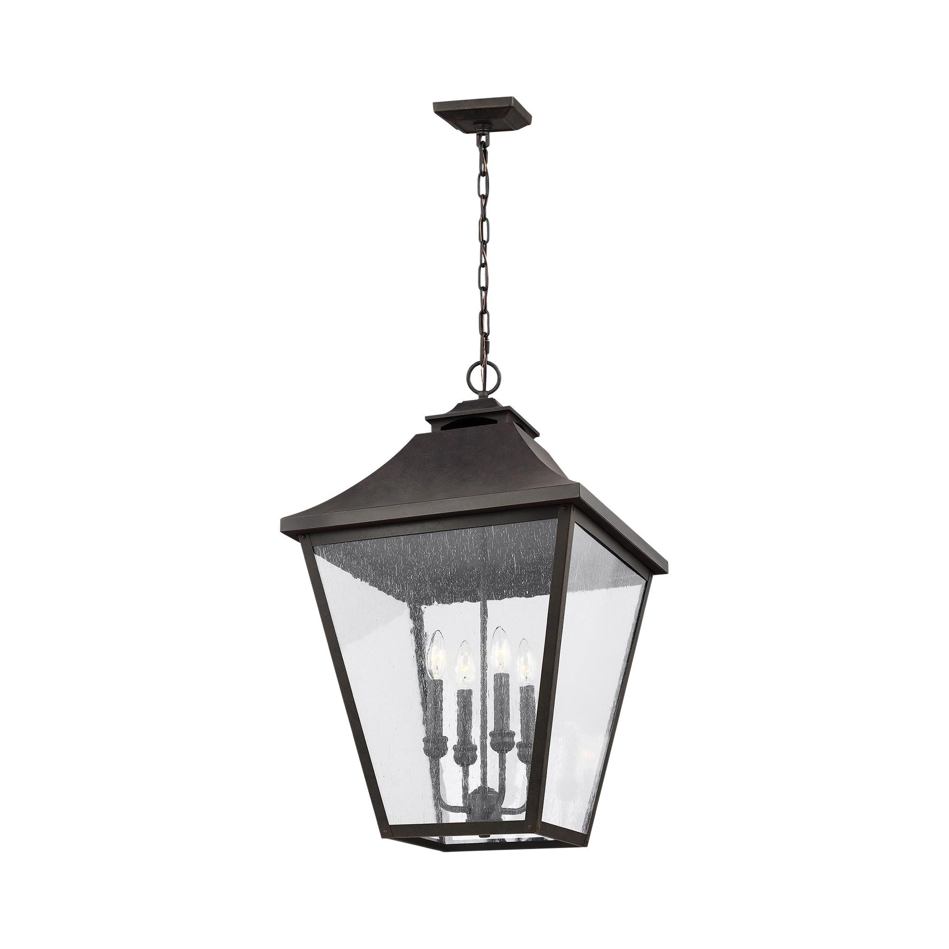 Galena Outdoor Pendant Light in Sable (Large).