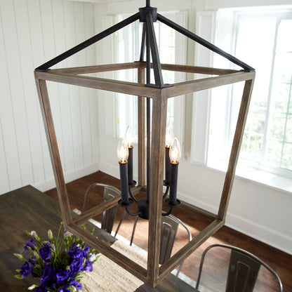 Gannet Chandelier in dining room.