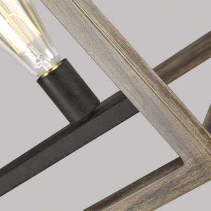 Gannet Linear Chandelier in Detail.