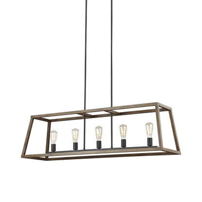 Gannet Linear Chandelier in Detail.