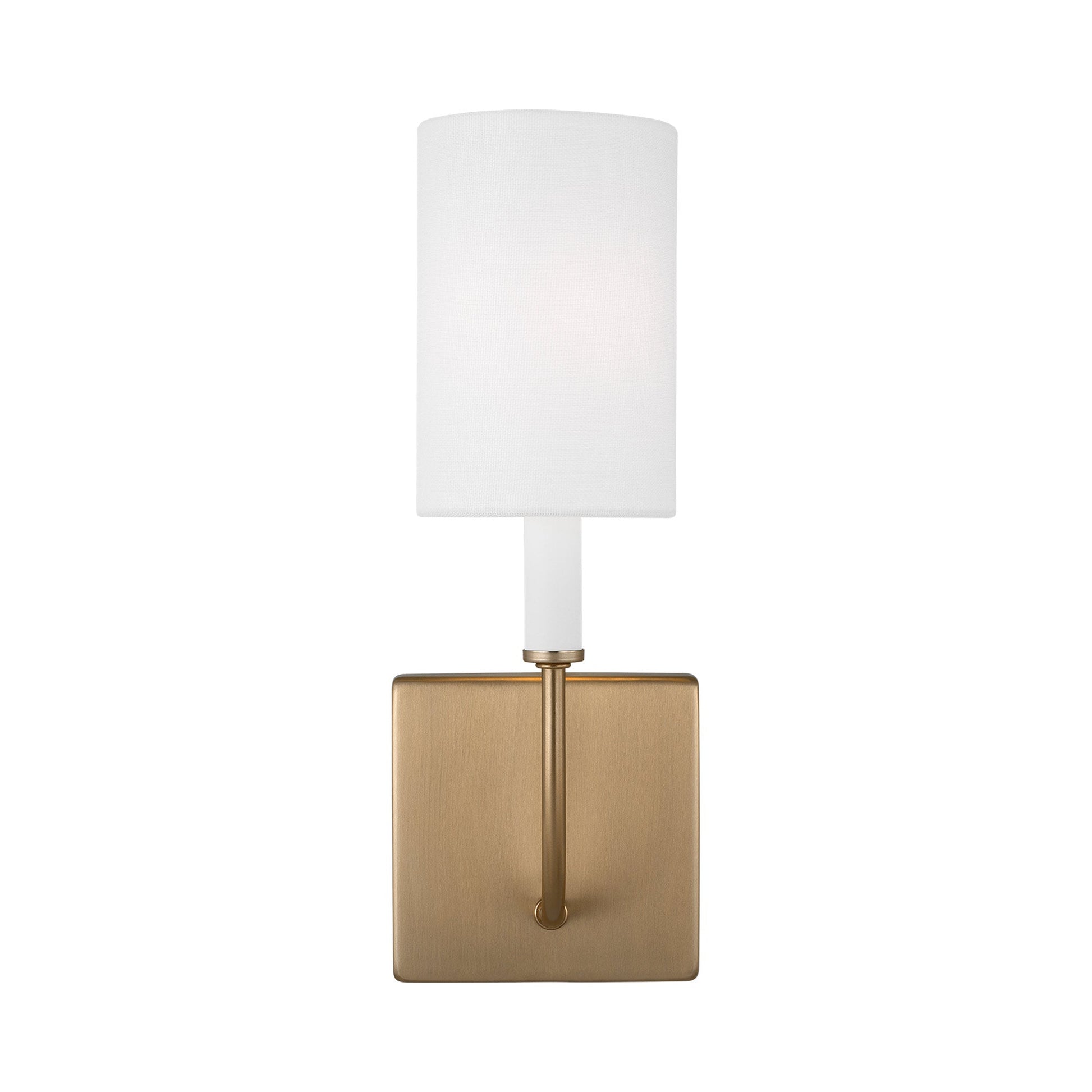 Greenwich Bath Wall Light in Satin Brass.