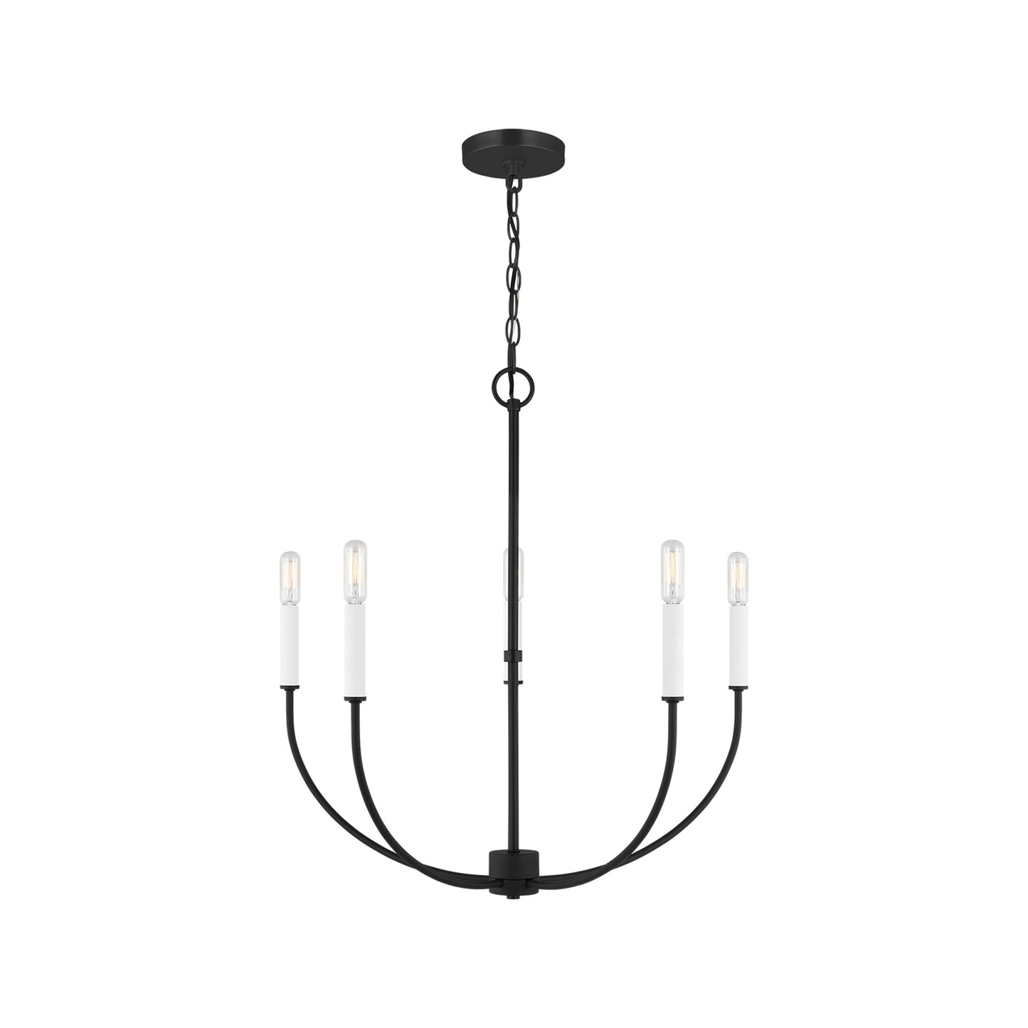 Greenwich Chandelier in Midnight Black (5-Light).