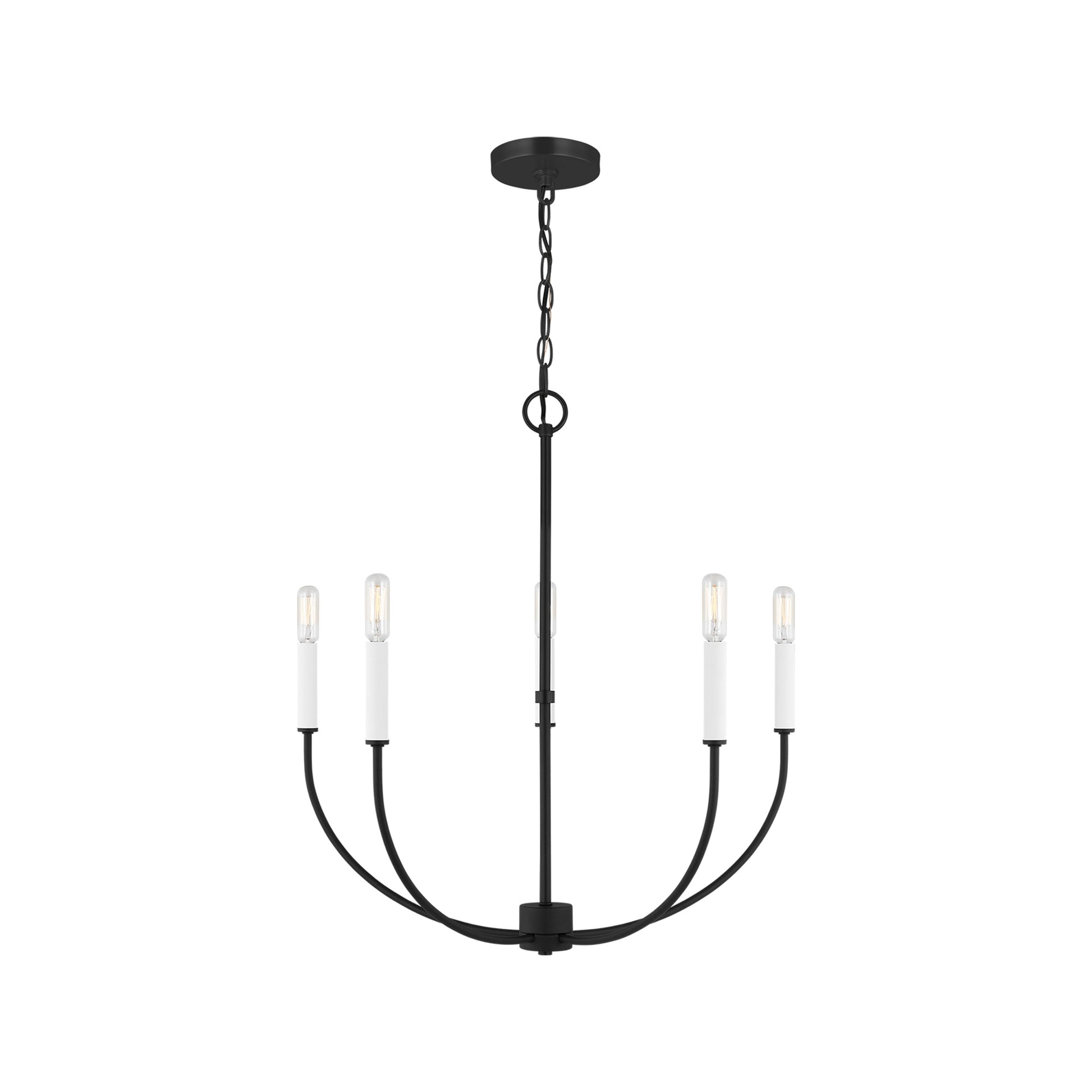 Greenwich Chandelier in Midnight Black (5-Light).
