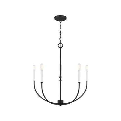 Greenwich Chandelier in Midnight Black (5-Light).