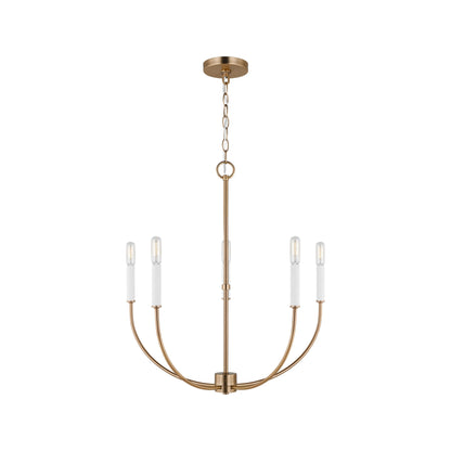 Greenwich Chandelier in Satin Brass (5-Light).
