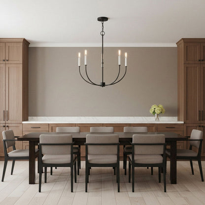 Greenwich Chandelier in dining room.