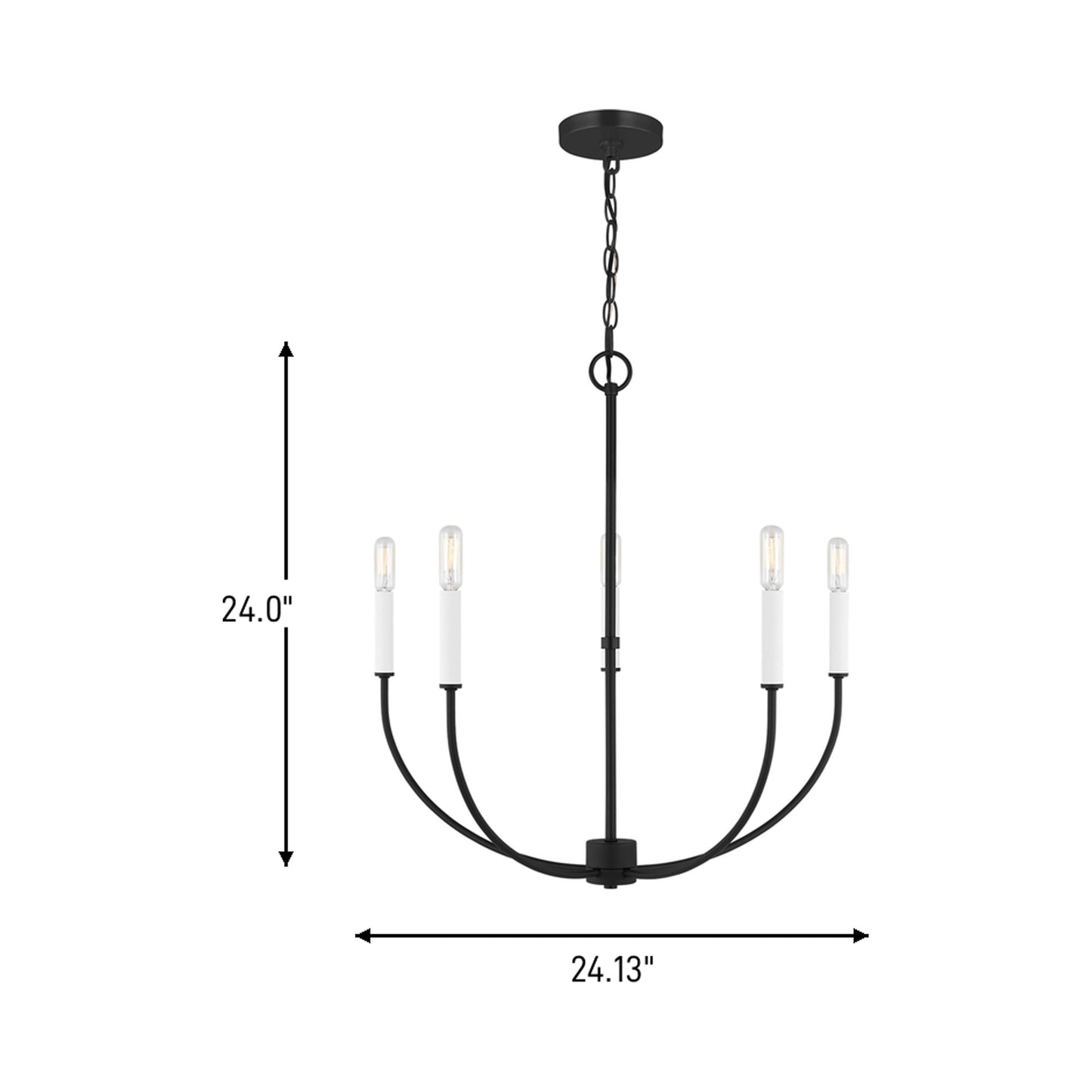 Greenwich Chandelier - line drawing.