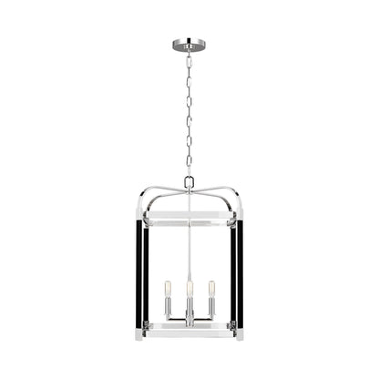 Hadley Lantern Pendant Light in Polished Nickel (Medium).