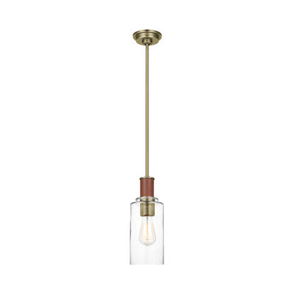 Hadley Pendant Light in Time Worn Brass.