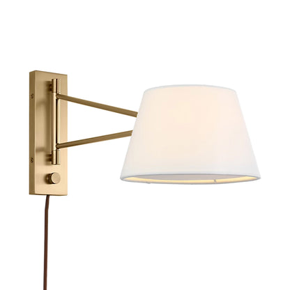 Hale Wall Light in Estate Brass (8.5-Inch).