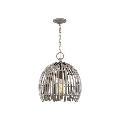 Hanalei Pendant Light in Washed Pine (Small).
