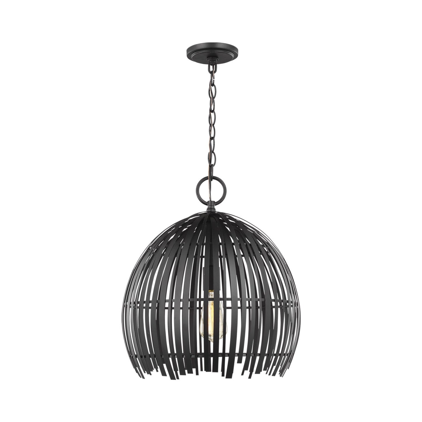 Hanalei Pendant Light in Midnight Black (Medium).