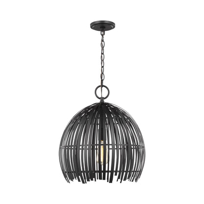 Hanalei Pendant Light in Midnight Black (Medium).